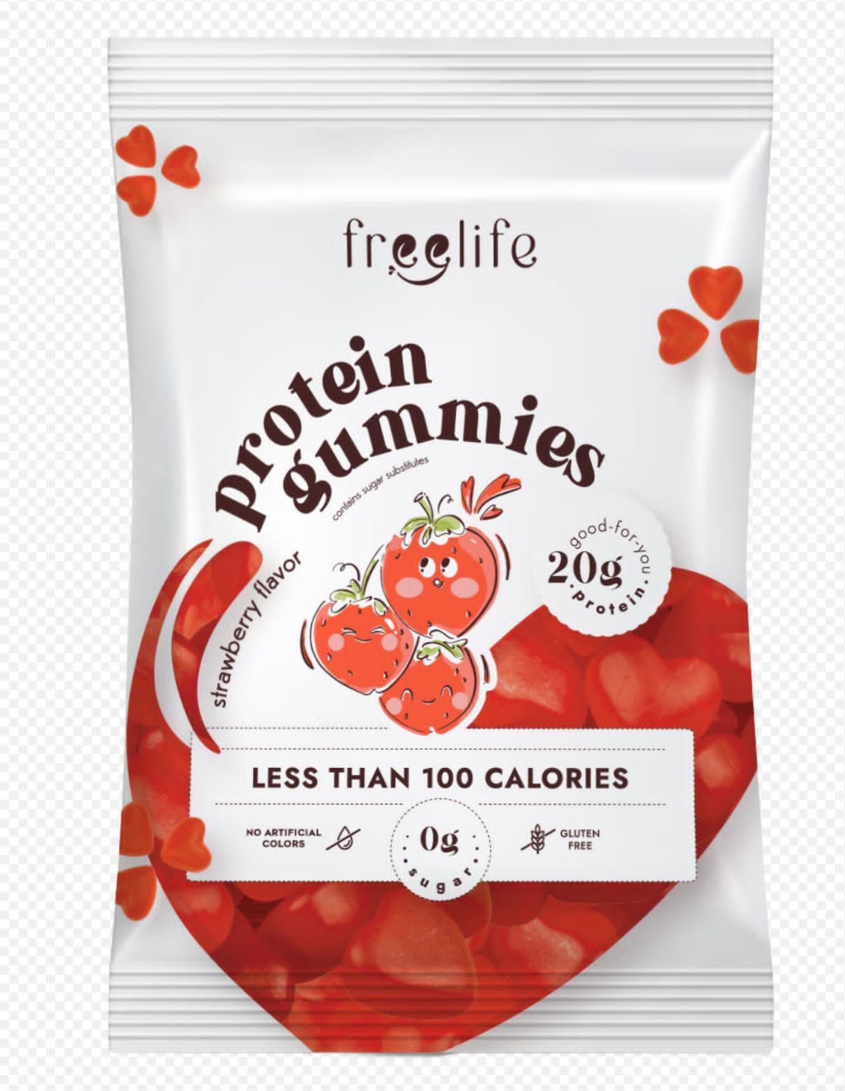 Free Life Protein Gummies Strawberry